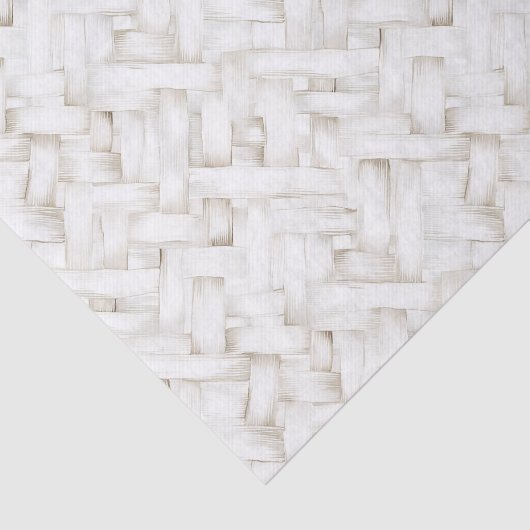 Hochzeit von weißem Korbgeflecht Seidenpapier (Ausschnitt)