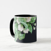 Hochzeit von weißen Blume Tasse (Vorderseite Links)