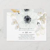 Hochzeit von weißer Goldblume (Vorne/Hinten)