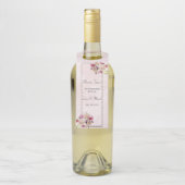 Hochzeit von weißer Lilienflora Flaschenanhänger (Auf Flasche)