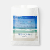 Hochzeit von Wellen aus dem tropischen Meer Geschenktütchen (Vorderseite)