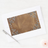 Hochzeit von Western Leather Rechteckiger Aufkleber (Umschlag)