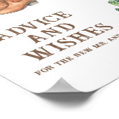 Hochzeit von Western - Ratschläge und Wünsche für  Poster (Ecke)