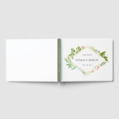 Hochzeit von Wild-Blattwerk in Aquarellen Gästebuch (Voll)