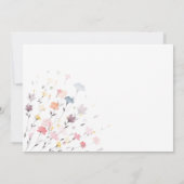 Hochzeit von Wild-Flora Dankeskarte (Rückseite)