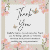 Hochzeit von Wildblumen Aufkleber (Vorderseite)