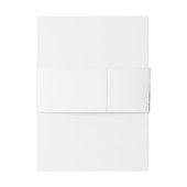 Hochzeit von Wildblumen Einladungsbanderole (Rückseitenbeispiel)