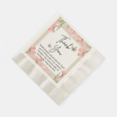 Hochzeit von Wildblumen Serviette (Ecke)