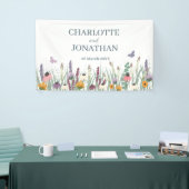 Hochzeit von Wildblumen und Schmetterlingen Banner (Messeveranstaltung)