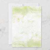 Hochzeit von Wildwäldern Botanischer Moderner Typo Einladung (Rückseite)