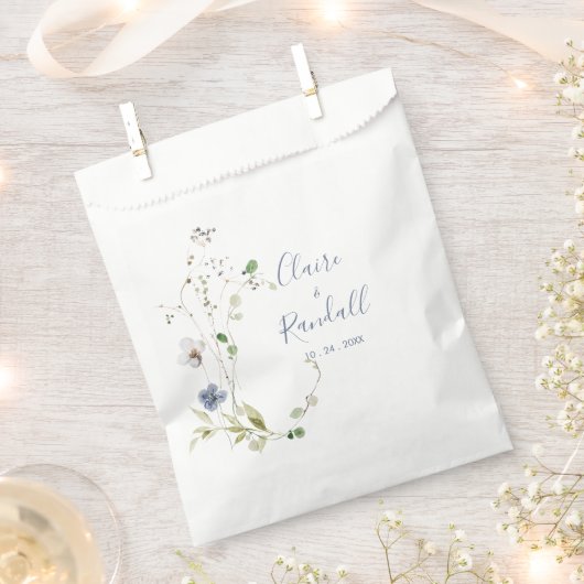 Hochzeit von Wildwäldern Geschenktütchen (Ausgeschnitten)