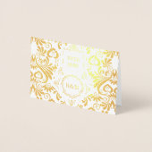 Hochzeit von Wirbel aus Gold Folienkarte (Vorderseite)