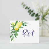 Hochzeit von Zitronen und Grünwasser Postkarte (Stehend Vorderseite)