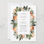Hochzeit von Zitrusfrüchten Einladung (Vorderseite)