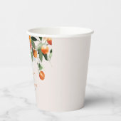 Hochzeit von Zitrusfrüchten und Grünpflanzen Pappbecher (Links)