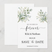 Hochzeit Vormerkungskarte (Vorne/Hinten)