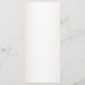 Hochzeit Wasserfarbe Boho Rosa Blume Elegant Menükarte (Rückseite)