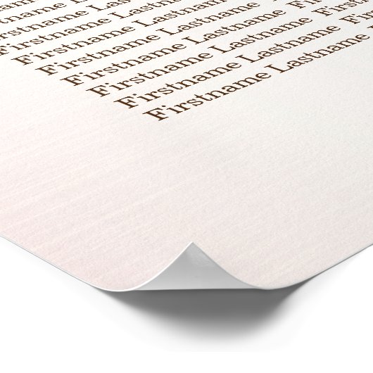 Hochzeit Wasserfarbe Boho Rosa Blume Elegant Poster (Ecke)