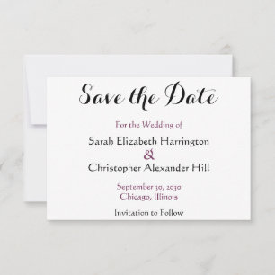 Hochzeit Wasserfarbe Lila Jasmin Save-the-Date-Kar Save The Date