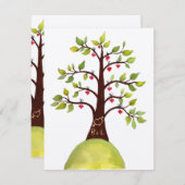 Hochzeit-Wasserfarben-Liebe Herzerkrankung Wandern Einladung (Vorne/Hinten)