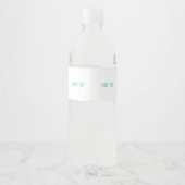 Hochzeit Wasserflasche Aufkleber WW-006v1 (Rückseite)