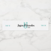 Hochzeit Wasserflasche Aufkleber WW-006v1 (Einzelnes Label)