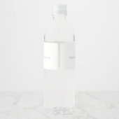 Hochzeit Wasserflasche Etikett 100 (Rückseite)