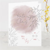 Hochzeit Wedding Romantic Blush Karte (Gelbe Blume)