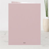 Hochzeit Wedding Romantic Blush Karte (Rückseite)