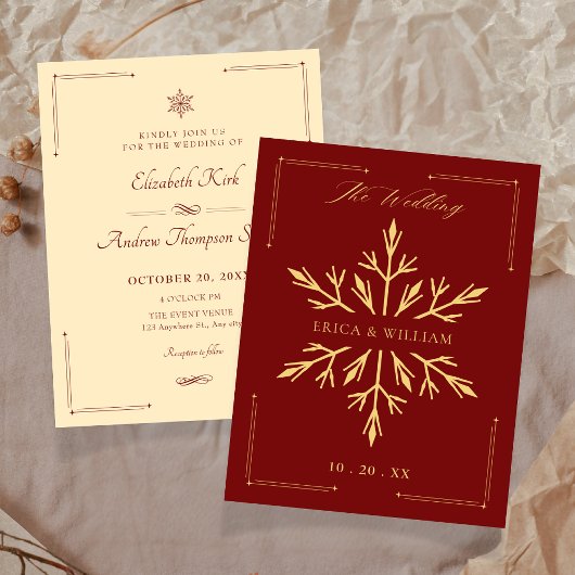 Hochzeit weihnachten einladung