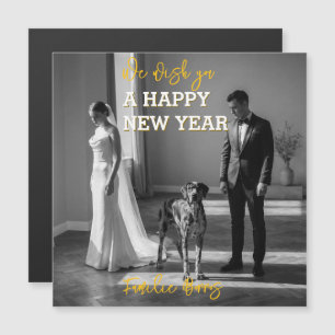 Hochzeit Weihnachten Great Dane Grüße Magnetkarte