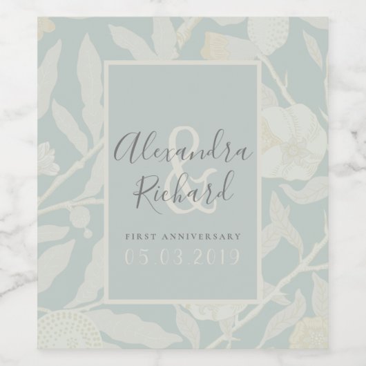 Hochzeit Weinetikett (Einzelnes Label)