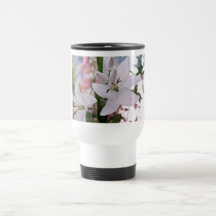 Hochzeit weiße Lilien Blumen Flora Liebe Reben Reisebecher