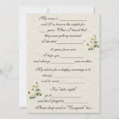 Hochzeit, Weiße Rosen, Heiratsbeirat Einladung (Vorderseite)