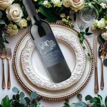 Hochzeit Weißer Schwan Navy Blauer Wein unten