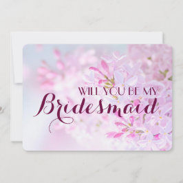 Hochzeit Werden Sie meine Brautjungfrau sein, anpa Einladung