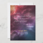 Hochzeit werden Sie meine Bridesmaid-Konstellation Einladung (Rückseite)