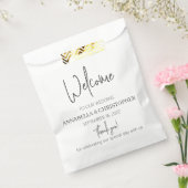 Hochzeit Willkommen Danke Chic Elegant Fvor Bag Geschenktütchen (Versiegelt)