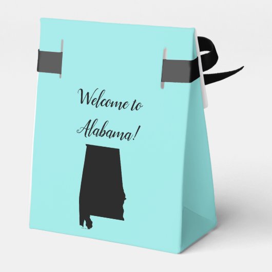 Hochzeit Willkommen in Alabama Gefallen Box, Staat Geschenkschachtel (Rückseite)