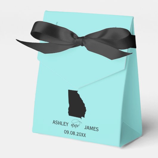 Hochzeit Willkommen in Georgia Gefälligkeit Box St Geschenkschachtel (Vorderseite)