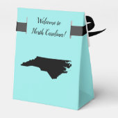 Hochzeit Willkommen in North Carolina Gefallen Box Geschenkschachtel (Rückseite)
