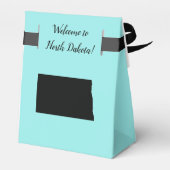 Hochzeit Willkommen in North Dakota Gefallen Box K Geschenkschachtel (Rückseite)