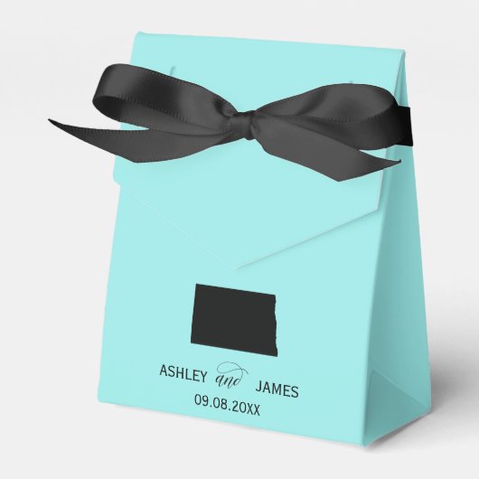 Hochzeit Willkommen in North Dakota Gefallen Box K Geschenkschachtel (Vorderseite)