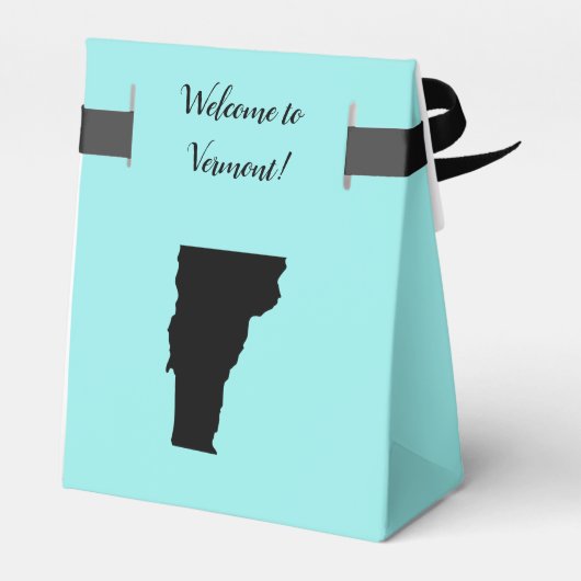 Hochzeit Willkommen in Vermont Gefallen Box, Karte Geschenkschachtel (Rückseite)