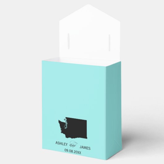 Hochzeit Willkommen in Washington Gefälligkeitsbox Geschenkschachtel (Geöffnet)