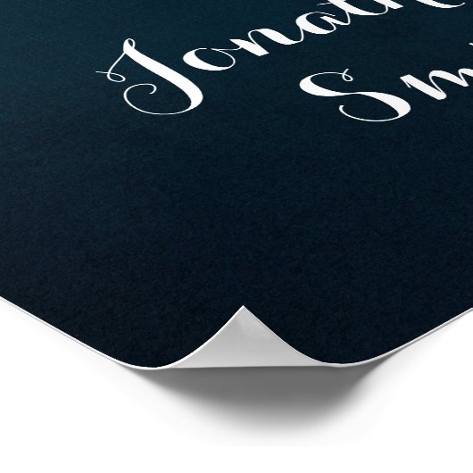 Hochzeit Willkommenes Zeichen der Weinflotte Burgu Poster (Ecke)