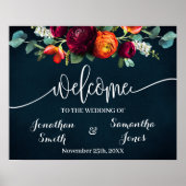 Hochzeit Willkommenes Zeichen der Weinflotte Burgu Poster (Vorne)