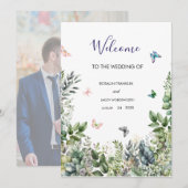 Hochzeit Willkommensschild Feiertagskarte (Vorne/Hinten)