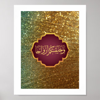 Hochzeit "Wir haben dich in Paaren erschaffen" im Poster