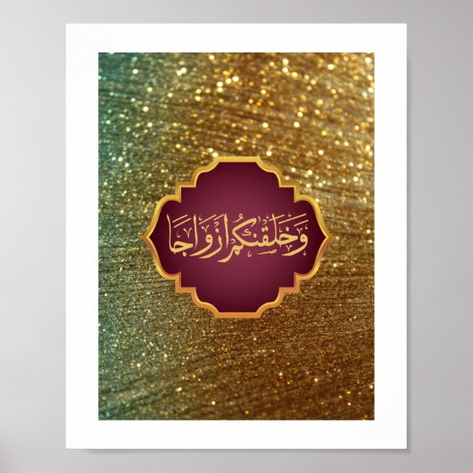 Hochzeit "Wir haben dich in Paaren erschaffen" im Poster (Vorne)